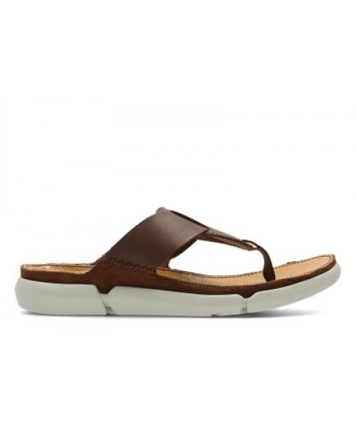 CLARKS - TRISAND POST TAN LEATHER CLARKS - TRISAND POST TAN LEATHER